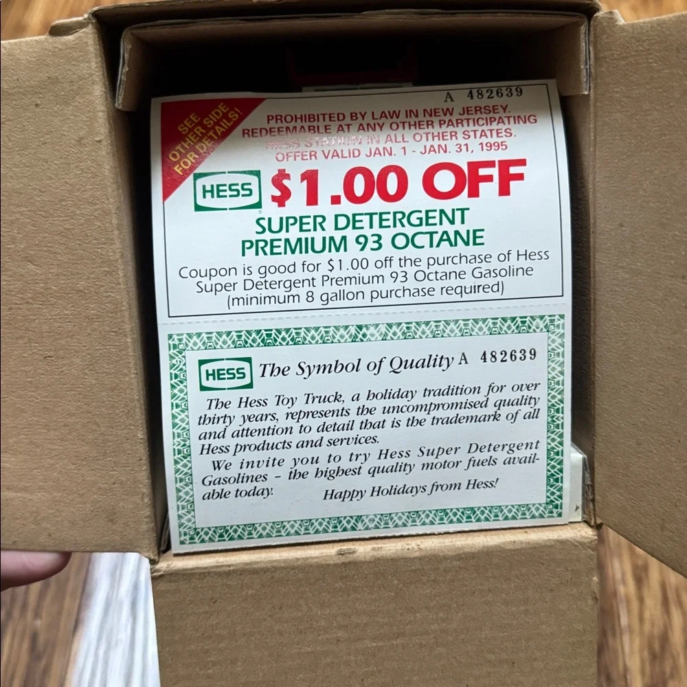 Vintage Hess 1994 Rescue Truck collectible new in box